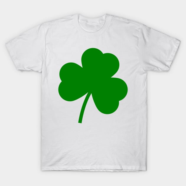 St. Patrick's Day green Irish clover  leaf T-Shirt by TeeRock